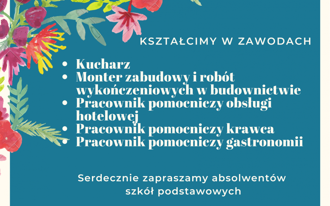 Branżowa Szkoła I Stopnia Nr 5 prowadzi rekrutację na rok szkolny 2022/2023