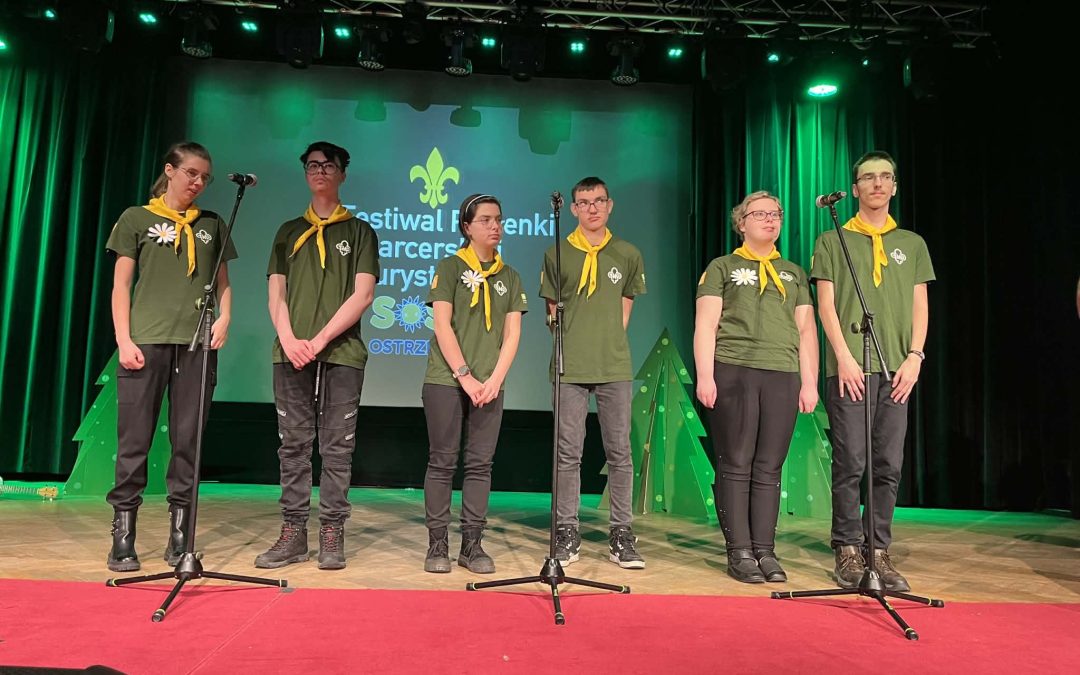 III miejsce naszych uczniów na Festiwalu Piosenki Harcerskiej i Turystycznej w Ostrzeszowie